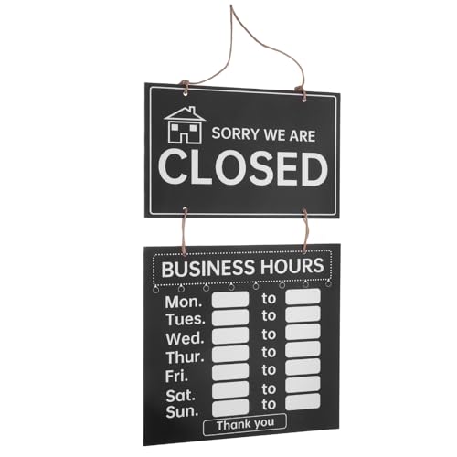 BAZEITFLOW Mehrzweck Beschreibbares Doppelseitiges Geschäftsschild mit Vintage holzdesign für Ladenöffnungszeiten Wiederverwendbares DIY Open Closed Schild für Salon Restaurant BAZEITFLOW Mehrzweck Beschreibbares Doppelseitiges Geschäftsschild mit Vintage holzdesign für Ladenöffnungszeiten Wiederverwendbares DIY Open Closed Schild für Salon Restaurant von BAZEITFLOW