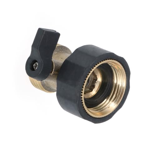 BAZEITFLOW Messing Gartenschlauchverbinder Gewinde Absperrventil mit Komfortgriff Wasserdurchflussregelung für Garten Bewässerungssystem Sprinkler und Rv BAZEITFLOW Messing Gartenschlauchverbinder Gewinde Absperrventil mit Komfortgriff Wasserdurchflussregelung für Garten Bewässerungssystem Sprinkler und Rv von BAZEITFLOW