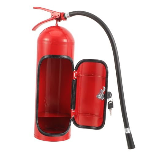 BAZEITFLOW Metall Feuerlöscher Weinbox Weinflaschenhalter Kreatives Design Weinorganizer Geschenkidee für Einweihungsparty für Männer mit Langlebiger Aufbewahrung und Praktischem von BAZEITFLOW