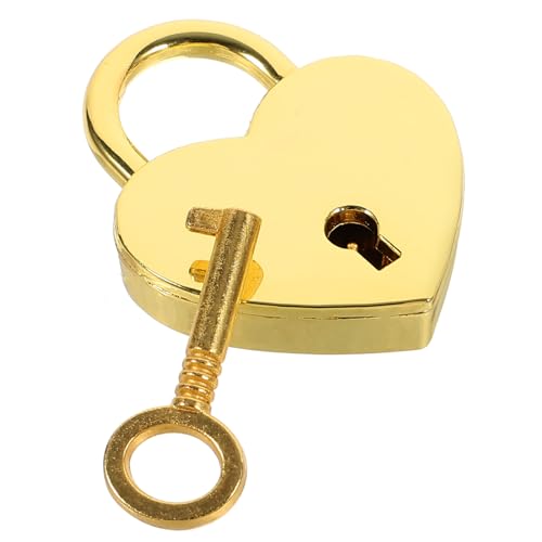 BAZEITFLOW Metall Herz Vorhängeschloss mit Schlüssel Kleines Robustes Schloss für Gepäck Schmuckkästchen Aufbewahrungsboxen Rostfrei Vielseitig Einsetzbar für Paare und Valentinstag BAZEITFLOW Metall Herz Vorhängeschloss mit Schlüssel Kleines Robustes Schloss für Gepäck Schmuckkästchen Aufbewahrungsboxen Rostfrei Vielseitig Einsetzbar für Paare und Valentinstag von BAZEITFLOW