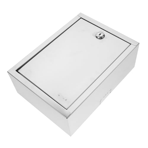 BAZEITFLOW Milchbehälter mit Zahlenschloss Wandmontierte Milchbox für Außenbereich Sichere Aufbewahrung und Vielseitig als Briefkasten oder Milchflaschenbox Einfache Installation für Zuhause von BAZEITFLOW