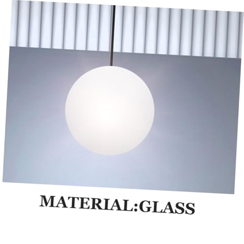 BAZEITFLOW Milchweißer Gefrosteter Glasschirm Kugel Lampenschirm Ersatz für Deckenleuchte Robustes Glas Installieren Geeignet für Wohnzimmer Esszimmer Schlafzimmer Stilvolle Innenbeleuchtung BAZEITFLOW Milchweißer Gefrosteter Glasschirm Kugel Lampenschirm Ersatz für Deckenleuchte Robustes Glas Installieren Geeignet für Wohnzimmer Esszimmer Schlafzimmer Stilvolle Innenbeleuchtung von BAZEITFLOW