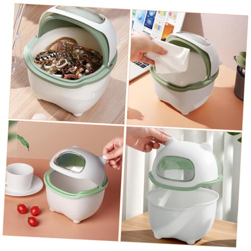 BAZEITFLOW Mini Tischmülleimer mit Deckel Kompakter Abfalleimer für Büro und Zuhause Dekorativer Waste Bucket für Schreibtisch Multifunktionaler Kleiner Garbage Container Platzsparend und BAZEITFLOW Mini Tischmülleimer mit Deckel Kompakter Abfalleimer für Büro und Zuhause Dekorativer Waste Bucket für Schreibtisch Multifunktionaler Kleiner Garbage Container Platzsparend und von BAZEITFLOW
