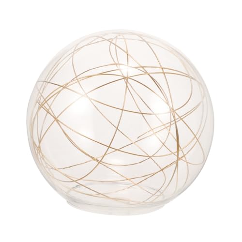 BAZEITFLOW Moderner Aluminium draht Lampenschirm Rund Transparent Glas Lampenschirm Ersatz für Pendelleuchte Molekular Design für Wohnzimmer Schlafzimmer BAZEITFLOW Moderner Aluminium draht Lampenschirm Rund Transparent Glas Lampenschirm Ersatz für Pendelleuchte Molekular Design für Wohnzimmer Schlafzimmer von BAZEITFLOW
