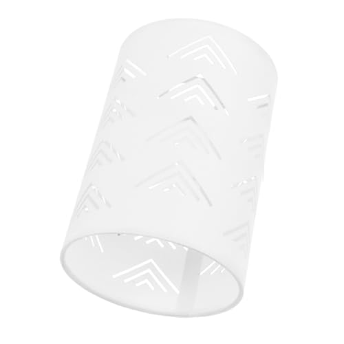 BAZEITFLOW Moderner Runder Lampenschirm Hohl Geschnitzt Dekorativer Lichtschirm für Tischlampe Decken und Wandleuchte Einzigartiges Mesh Design Stilvoll für Schlafzimmer Wohnzimmer von BAZEITFLOW