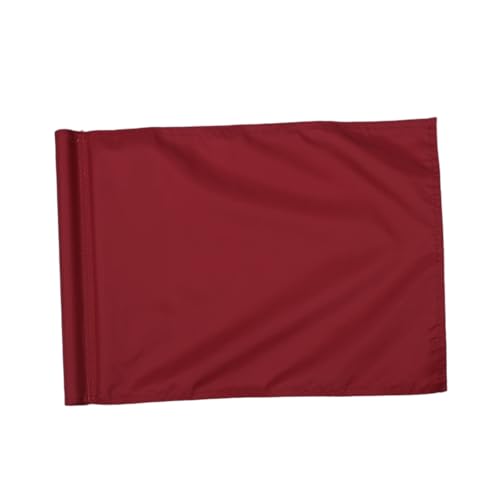 BAZEITFLOW Monochrome Mini Golf Übungsflagge Rot Robuste Putting Flag Praktische Markierungsfahne für Golfer von BAZEITFLOW