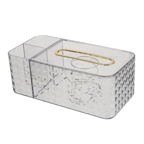 BAZEITFLOW Multifunktionale Taschentuchbox Aufbewahrungsbox mit Staubschutz Transparent für Wohnzimmer Büro Kleine Leichte Kosmetiktücher Box mit Stauraum für Brillen Fernbedienung BAZEITFLOW Multifunktionale Taschentuchbox Aufbewahrungsbox mit Staubschutz Transparent für Wohnzimmer Büro Kleine Leichte Kosmetiktücher Box mit Stauraum für Brillen Fernbedienung von BAZEITFLOW