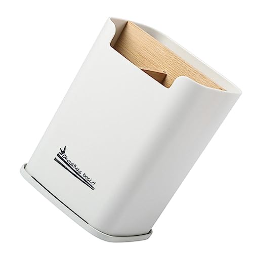 BAZEITFLOW Multifunktionaler Küchenutensilienhalter aus und PP mit Abtropfschale Kompakter Besteck Organizer für Essstäbchen Löffel und Gabeln Platzsparende Aufbewahrungsbox für Küche von BAZEITFLOW