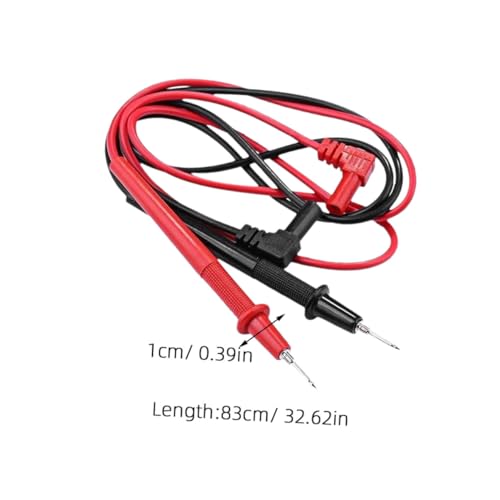 BAZEITFLOW Multimeter Prüfspitzen Messleitungen Testkabel mit Gummiertem Griff Kompatibel mit Allen Multimetern Einfache Ablesung Prüfspitzen für Präzise Messungen von BAZEITFLOW