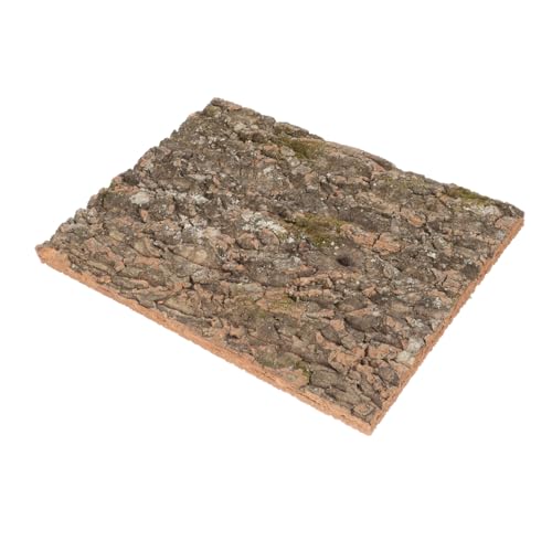BAZEITFLOW Natürliche Korkrinde Terrarium Rückwand Reptilien Kletterfläche Dekoration für Schildkröten Eidechsen Gecko Bartagame Aquarium Hintergrund von BAZEITFLOW