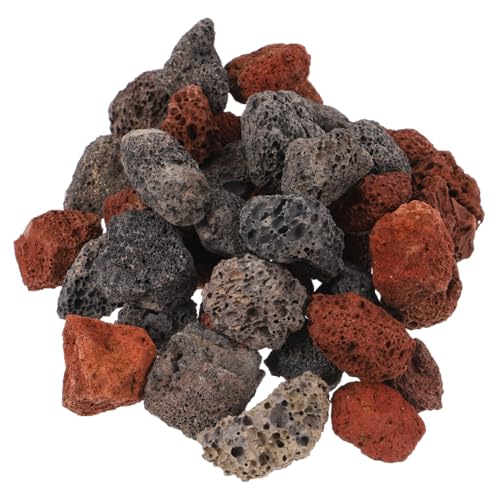BAZEITFLOW Natürliche Vulkansteine Aquarium Dekosteine Schwarz Rot Langlebige Fischbecken Steine für Gartendeko Blumentopf Wasserbecken Einzigartiges Landschaftsdesign BAZEITFLOW Natürliche Vulkansteine Aquarium Dekosteine Schwarz Rot Langlebige Fischbecken Steine für Gartendeko Blumentopf Wasserbecken Einzigartiges Landschaftsdesign von BAZEITFLOW