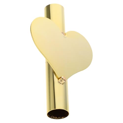 BAZEITFLOW Nordische Wandvase Herzform aus Selbstklebender Wandblumenhalter in Gold Dekorative Wanddekoration für Getrocknete Blumen Romantische Deko für Wohnzimmer Büro Esszimmer von BAZEITFLOW