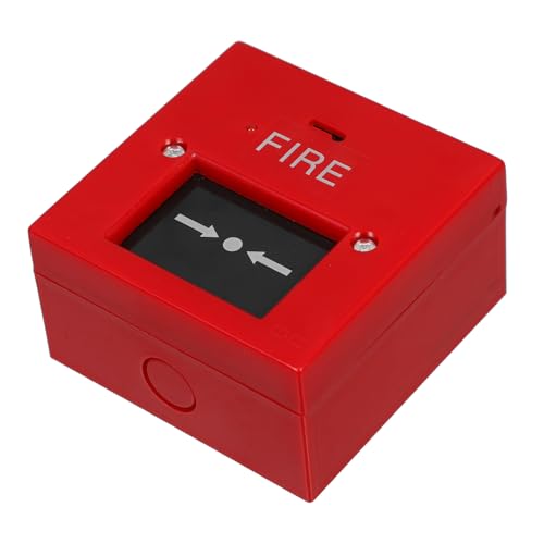 BAZEITFLOW Notfall feuermelder Button Manuell Robust für Haus und Geschäft mit Glasbruchalarm Einfache Bedienung Hohe Genauigkeit Schnelles Signal für Schnelle Notfallreaktion von BAZEITFLOW
