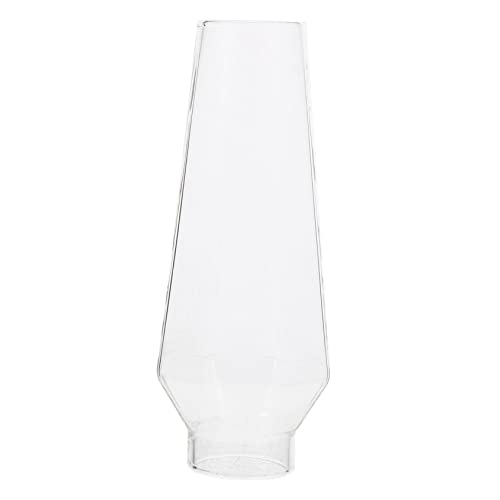 BAZEITFLOW Öllampe Lampenschirm aus Hochwertigem Glas Transparentes Ersatzglas für Petroleum und Kerosinlampen Retro Stil Einfache Montage für Innenräume und Outdoor Dekoration von BAZEITFLOW