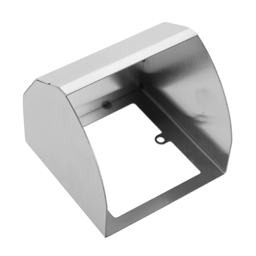 BAZEITFLOW Outdoor Edelstahl Regenabdeckung für Türklingel und Ladestation Wasserdichte Schutzbox für Schalter und Steckdose Wetterfeste Abdeckung für Außenbereich Einfache Montage Robust von BAZEITFLOW