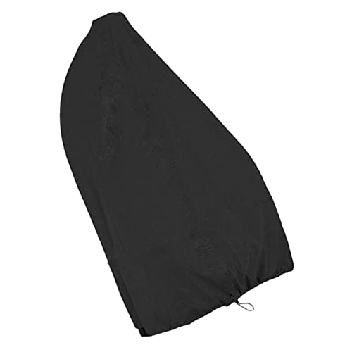 BAZEITFLOW Outdoor Hängesessel Schutzhülle Schwarz Uv-beständig Wasserabweisend Reißfest mit Reißverschluss Ganzjähriger Schutz für Gartenmöbel Staubdicht und Frostfest Einfache Handhabung von BAZEITFLOW