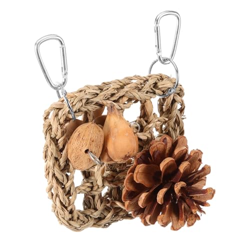 BAZEITFLOW Papageien Kauspielzeug Kletternetz aus Robustem Material Doppelseitiges Vogelnest für Käfig Fördert Balance und Bewegung als Haustier Hängematte und Spielnetz für Wellensittiche BAZEITFLOW Papageien Kauspielzeug Kletternetz aus Robustem Material Doppelseitiges Vogelnest für Käfig Fördert Balance und Bewegung als Haustier Hängematte und Spielnetz für Wellensittiche von BAZEITFLOW