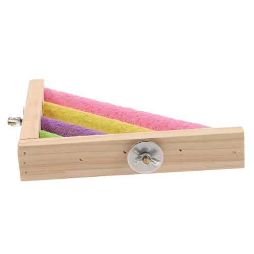 BAZEITFLOW Papageien Klettersitzstange aus Holz mit Buntem Schleifstab Vogelspielzeug für Sittiche Wellensittiche und Kleine Papageien Fördert Gleichgewicht und Bewegung Einfach zu Montieren BAZEITFLOW Papageien Klettersitzstange aus Holz mit Buntem Schleifstab Vogelspielzeug für Sittiche Wellensittiche und Kleine Papageien Fördert Gleichgewicht und Bewegung Einfach zu Montieren von BAZEITFLOW