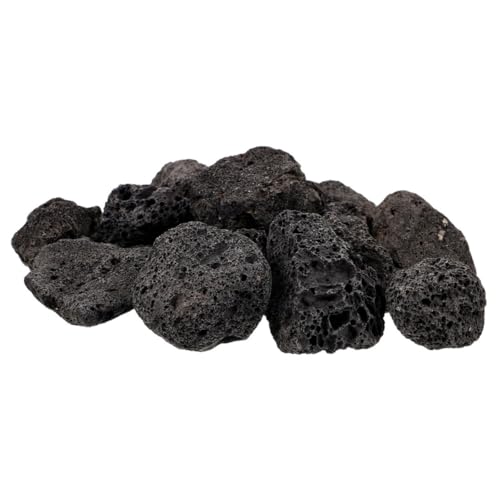 BAZEITFLOW Poröse Natürliche Vulkansteine für Aquarium Dekoration Blumentopf Verschönerung Atmungsaktiv Vielseitig Einsetzbar Dekorative Hardscape von BAZEITFLOW
