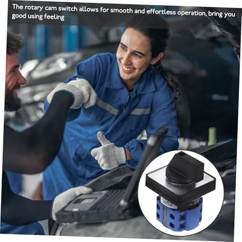 BAZEITFLOW Position Nockenschalter Drehschalter Leistungsstarker Poliger Umschalter für Motorsteuerung und Stromversorgungsschalter mit Anschlüssen Robust und Zuverlässig von BAZEITFLOW