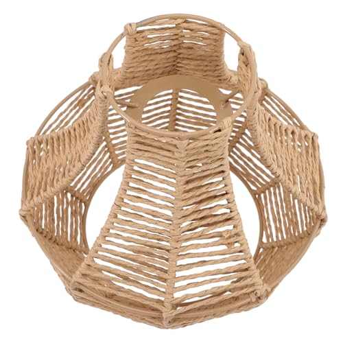 BAZEITFLOW Rattan Lampenschirm Imitation Geflochtene Deckenleuchte Abdeckung Dekorative Hängelampe Für Esszimmer Wohnzimmer Schlafzimmer Einfach Installierbar BAZEITFLOW Rattan Lampenschirm Imitation Geflochtene Deckenleuchte Abdeckung Dekorative Hängelampe Für Esszimmer Wohnzimmer Schlafzimmer Einfach Installierbar von BAZEITFLOW