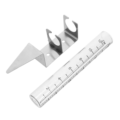 BAZEITFLOW Regenmesser mit Edelstahlhalterung Präziser Niederschlagsmesser für Garten und Außenbereich Wetterfester Wassermessbecher mit Stabilem Säulendesign Einfache Anbringung für BAZEITFLOW Regenmesser mit Edelstahlhalterung Präziser Niederschlagsmesser für Garten und Außenbereich Wetterfester Wassermessbecher mit Stabilem Säulendesign Einfache Anbringung für von BAZEITFLOW