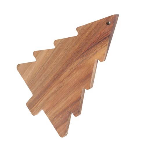BAZEITFLOW Reversibles Weihnachtsbaum-servierbrett aus Akazienholz Doppelseitig für Fleisch und Käse Lebensmittelecht Geruchsresistent Charcuterie-tablett für Festliche Anlässe von BAZEITFLOW