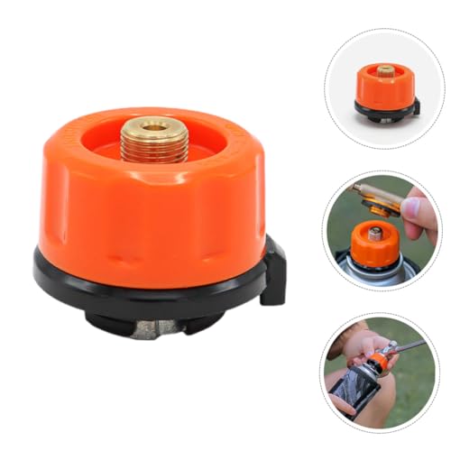 BAZEITFLOW Robuster Gasadapter für Campingkocher Tragbarer Verschleißfester Gaskartuschen Vielseitiger Gaskocher Zubehör für Outdoor Picknick und Bbq Kompatibel mit Verschiedenen von BAZEITFLOW