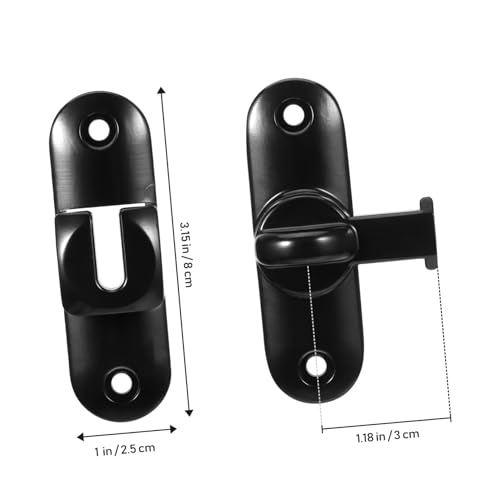 BAZEITFLOW Robuster Schiebetür türriegel aus Zinklegierung Schwarz Drehbar Vielseitiges Schloss für Schiebetüren und Zimmertüren Zuverlässiger Schutz gegen Einbruch und Unbefugtes Öffnen BAZEITFLOW Robuster Schiebetür türriegel aus Zinklegierung Schwarz Drehbar Vielseitiges Schloss für Schiebetüren und Zimmertüren Zuverlässiger Schutz gegen Einbruch und Unbefugtes Öffnen von BAZEITFLOW