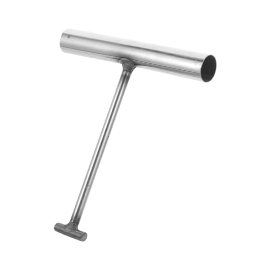 BAZEITFLOW Robuster T förmiger Hebehaken aus Edelstahl für Gullideckel und Rolltore Hoher Tragkraft Kanaldeckelheber mit Sicherem Griff für Industrie und Außenbereich von BAZEITFLOW