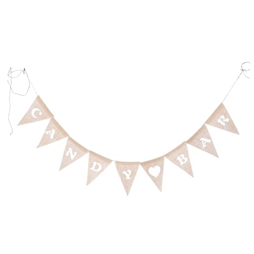 BAZEITFLOW Rustikale Candy Bar Girlande Hessian Wimpelkette mit Dreieckigen Baumwollfahnen Herz Motiv für Vintage Hochzeit Geburtstag Party Dekoration im Landhausstil BAZEITFLOW Rustikale Candy Bar Girlande Hessian Wimpelkette mit Dreieckigen Baumwollfahnen Herz Motiv für Vintage Hochzeit Geburtstag Party Dekoration im Landhausstil von BAZEITFLOW