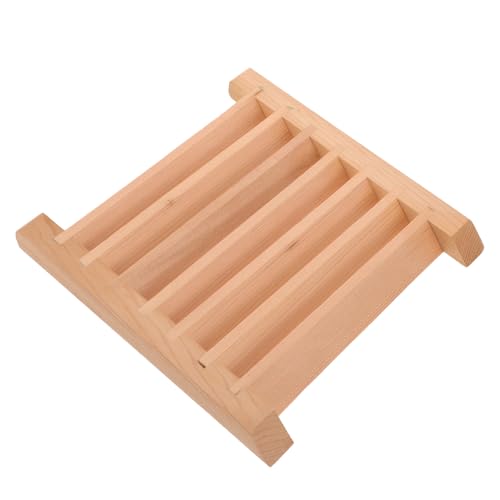 BAZEITFLOW Sauna Luftventilation Zedernholz Verstellbare Jalousien für Dampfbäder Hochtemperaturbeständig und Luftdurchlässig für Sauna und Dampfbadzimmer von BAZEITFLOW