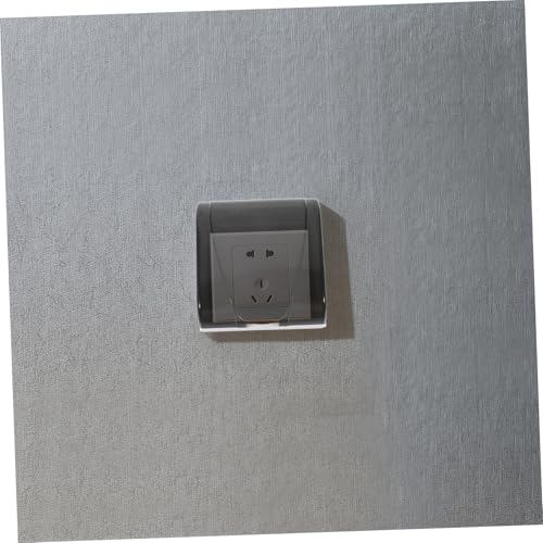 BAZEITFLOW Schutz Steckdosenabdeckung Transparent Selbstklebend Spritzgeschützt mit Klappdeckel für Innen und Außen Badezimmer Steckdose Kindersicher von BAZEITFLOW