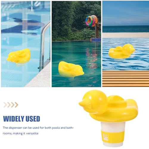 BAZEITFLOW Schwimmender Pool Chlorspender aus Robustem Kunststoff Automatischer Dosierschwimmer für Effektive Wasserreinigung und Schmutzentfernung Geeignet für Pools und Spas von BAZEITFLOW