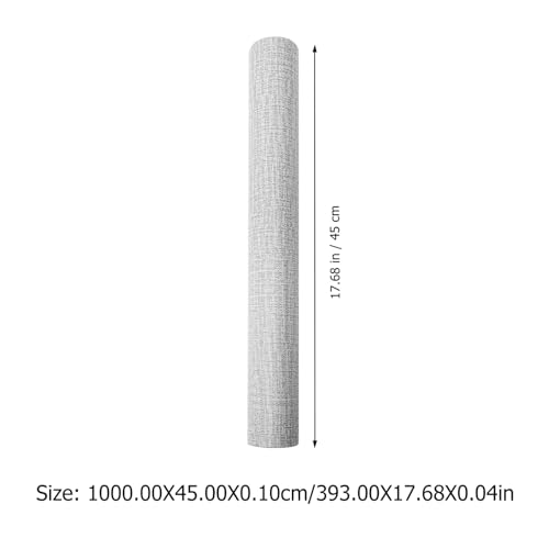 BAZEITFLOW Selbstklebende Leinenstruktur Tapete PVC Wandverkleidung Schlafzimmer Deko Einfach Anzubringen Für Studentenwohnheim Wohnzimmer von BAZEITFLOW