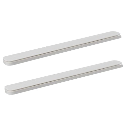 BAZEITFLOW Selbstklebende Möbel Schubladenführungsschiene Weiß Teiliges mit Starker Tragkraft Langlebige Gleitschiene für Küchen und Schlafzimmeraufbewahrung von BAZEITFLOW