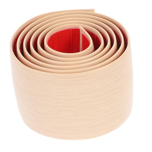 BAZEITFLOW Selbstklebendes Übergangsprofil Vinyl Bodenbelag Holzoptik Kratzfest und Abriebfest Flexible Trittschutzleiste für Laminat Fliesen und Vinyl Einfache Installation ohne Bohren von BAZEITFLOW