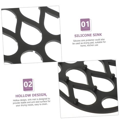 BAZEITFLOW Silikon Spülbecken Schutzmatte mit Hohldesign Rutschfeste Langlebige Küchenspüle Matte Flexibel Zuschneidbar Leicht zu Reinigen Multifunktional als Abtropfmatte für BAZEITFLOW Silikon Spülbecken Schutzmatte mit Hohldesign Rutschfeste Langlebige Küchenspüle Matte Flexibel Zuschneidbar Leicht zu Reinigen Multifunktional als Abtropfmatte für von BAZEITFLOW