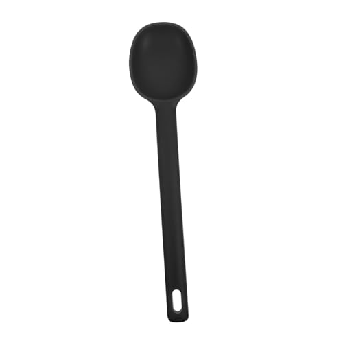 BAZEITFLOW Silikon Suppenlöffel Schwarzer Küchenlöffel Hitzebeständig Weicher Griff Multifunktionaler Löffel Zum Rühren Servieren Und Salatessen Geeignet BAZEITFLOW Silikon Suppenlöffel Schwarzer Küchenlöffel Hitzebeständig Weicher Griff Multifunktionaler Löffel Zum Rühren Servieren Und Salatessen Geeignet von BAZEITFLOW