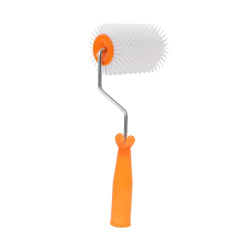BAZEITFLOW Spiked Flooring Roller Zähne Selbstnivellierend für Epoxidharzboden Spachtelmasse Walze Luftblasenentfernung Glatte Oberfläche Vielseitig für Wand Leinwand von BAZEITFLOW