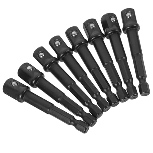 BAZEITFLOW Steckschlüssel Adapter aus Gehärtetem Carbonstahl mit Kugelhalterung Verschleißfest und Robust Kompatibel mit Bohrmaschinen und Schlagschraubern Teiliges für Präzisen Hand und von BAZEITFLOW