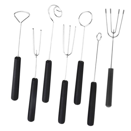 BAZEITFLOW Teiliges Schokoladen-dip-set aus Edelstahl mit Gabeln und Löffeln Ergonomisch Leicht zu Reinigen für Gleichmäßiges Überziehen von Pralinen Desserts und Partyleckereien von BAZEITFLOW
