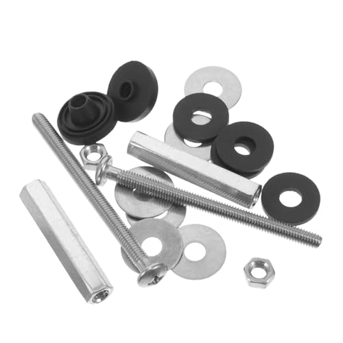 BAZEITFLOW Toilettenspülkasten Befestigungsschrauben mit Dichtungsring Passend Rostfrei Einfache Montage Ersatzset für Wc spülkasten und Sitz Langlebige Dichtung Praktisches Reparaturzubehör BAZEITFLOW Toilettenspülkasten Befestigungsschrauben mit Dichtungsring Passend Rostfrei Einfache Montage Ersatzset für Wc spülkasten und Sitz Langlebige Dichtung Praktisches Reparaturzubehör von BAZEITFLOW