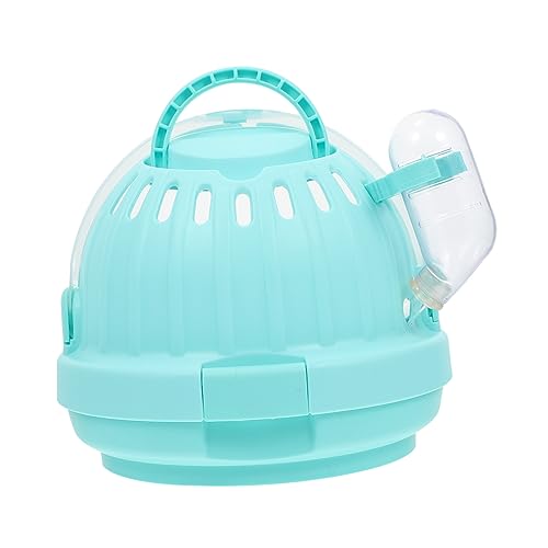 BAZEITFLOW Tragbarer Hamsterkäfig mit Atmungsaktivem Material Weicher Matte und Trinkflasche als Outdoor Transportbox für Chinchillas Meerschweinchen und Kleine Nagetiere von BAZEITFLOW