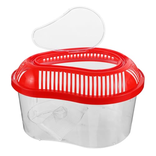 BAZEITFLOW Tragbarer Kunststoff Reptilien Terrarium Transportbehälter mit Integriertem Sonnenbalkon Belüftung Robustem Kunststoff Mittelgroß Geeignet für Schildkröten und Kleine Haustiere BAZEITFLOW Tragbarer Kunststoff Reptilien Terrarium Transportbehälter mit Integriertem Sonnenbalkon Belüftung Robustem Kunststoff Mittelgroß Geeignet für Schildkröten und Kleine Haustiere von BAZEITFLOW