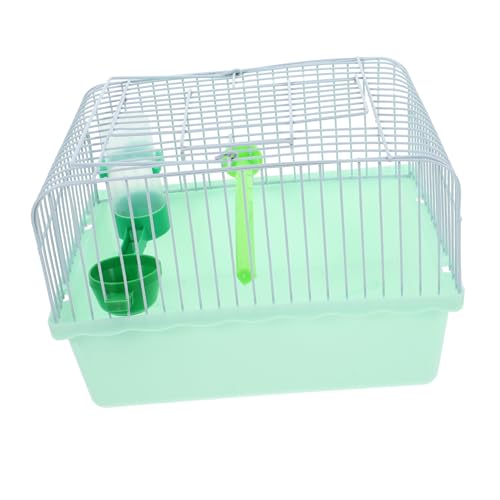 BAZEITFLOW Tragbarer Vogelkäfig für Lovebirds Geräumiger Transportkäfig mit Sitzstange Futterbox und Trinkflasche für Reisen mit Kleinen Haustieren Grün Sitzstange Zufälliger BAZEITFLOW Tragbarer Vogelkäfig für Lovebirds Geräumiger Transportkäfig mit Sitzstange Futterbox und Trinkflasche für Reisen mit Kleinen Haustieren Grün Sitzstange Zufälliger von BAZEITFLOW