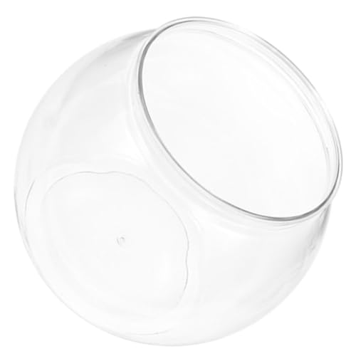 BAZEITFLOW Transparenter Runder Kunststoff Aquarium Fischtank für Desktop Kleiner Stabiler Fischbehälter Leicht zu Reinigen Modernes Design Dekorativ für Zuhause Büro Geeignet von BAZEITFLOW