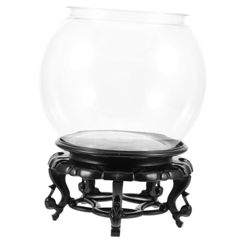 BAZEITFLOW Transparenter Runder Plastik Fischzuchtbehälter mit Sockel Klarer Desktop Aquarium Aquarien Behälter Dekorativer Kleinfischtank für Zuhause und Büro BAZEITFLOW Transparenter Runder Plastik Fischzuchtbehälter mit Sockel Klarer Desktop Aquarium Aquarien Behälter Dekorativer Kleinfischtank für Zuhause und Büro von BAZEITFLOW