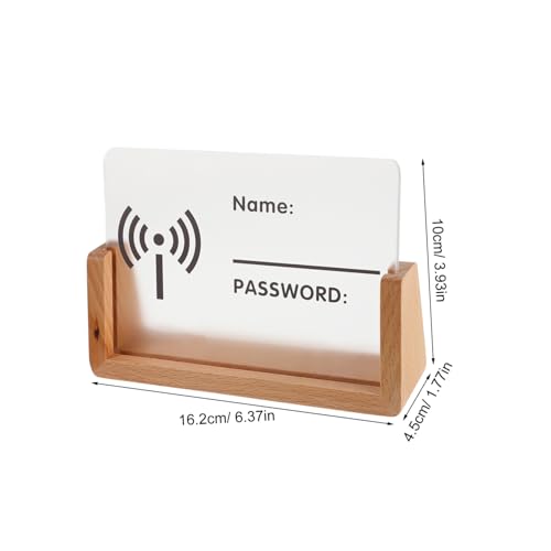 BAZEITFLOW Transparentes Acryl wifi passwort schild mit Buche holzsockel Freistehend Stilvolle Tisch dekoration für Zuhause Geschäft und Hotel Einfach Lesbar Dekoratives Wifi display für BAZEITFLOW Transparentes Acryl wifi passwort schild mit Buche holzsockel Freistehend Stilvolle Tisch dekoration für Zuhause Geschäft und Hotel Einfach Lesbar Dekoratives Wifi display für von BAZEITFLOW