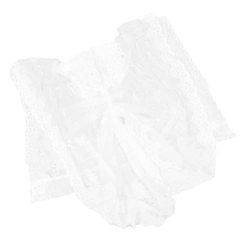 BAZEITFLOW Türvorhang Spitzenmuster Halbtransparent Langlebig und Pflegeleicht Geeignet für Badezimmer Schlafzimmer Küchentüren Dekorativ für Zuhause und Geschäftsräume Maße von BAZEITFLOW